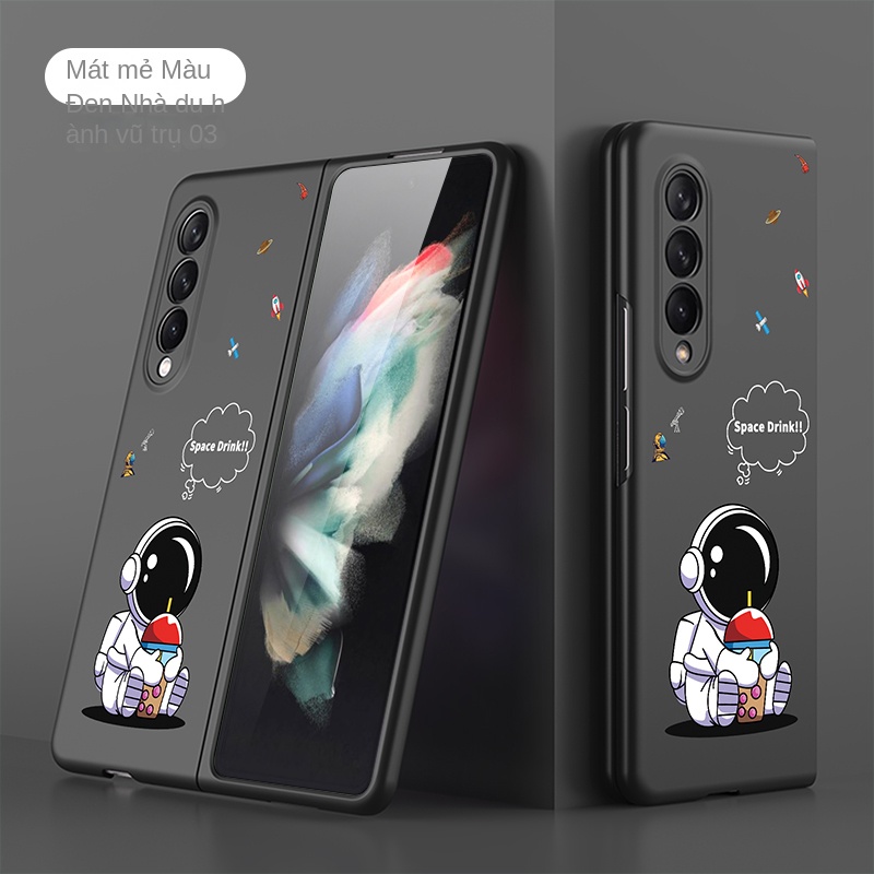 Phù hợp với Ốp lưng điện thoại thời trang phi hành gia siêu mỏng sơn màu Samsung Galaxy Z Fold3