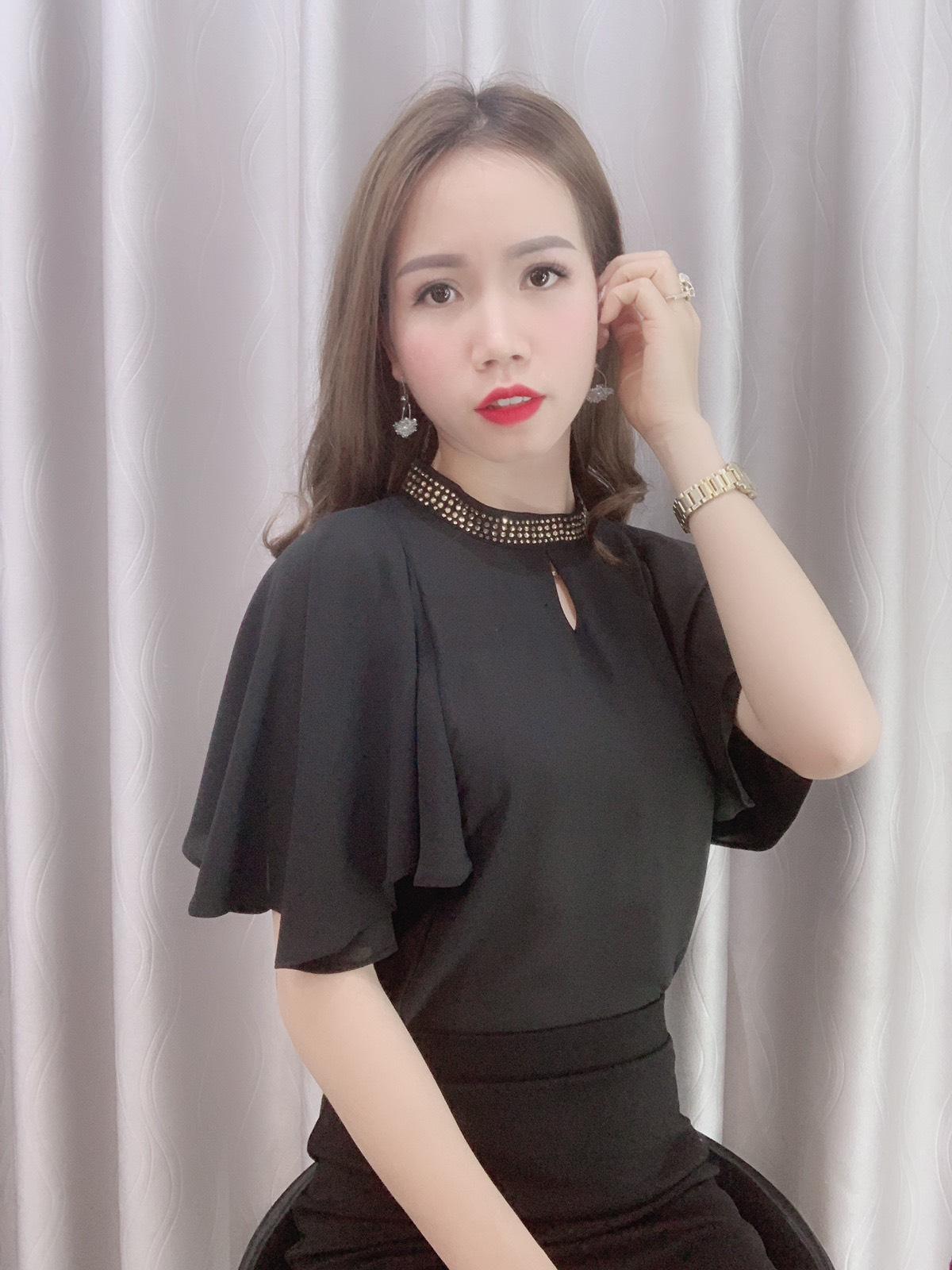 [ẢNH THẬT] Áo Sơ Mi Công Sở Nữ, Áo Sơ Mi Kiểu Cổ Đá Giọt Nước