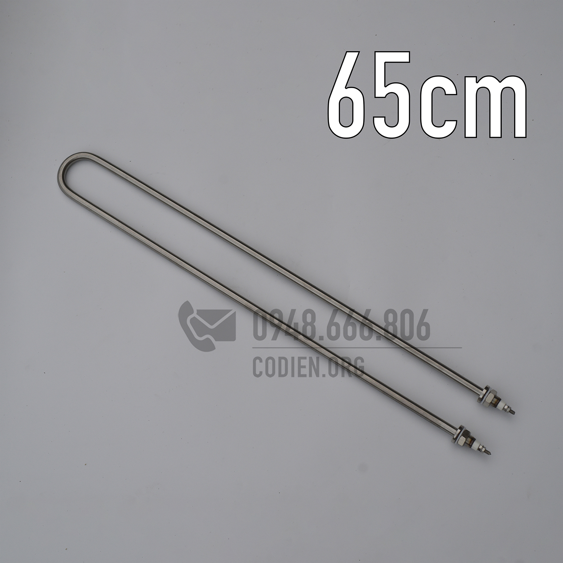 Thanh Điện Trở Nhiệt Nấu Nước Chữ  U đơn 3kw 4kw 5kw 6kw 7kw chiều dài 65cm AC 220V 380V