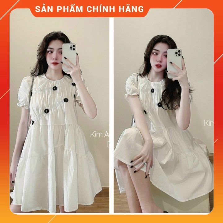 Váy bầu hot trend-Đầm bầu váy bầu dáng suông chất đẹp