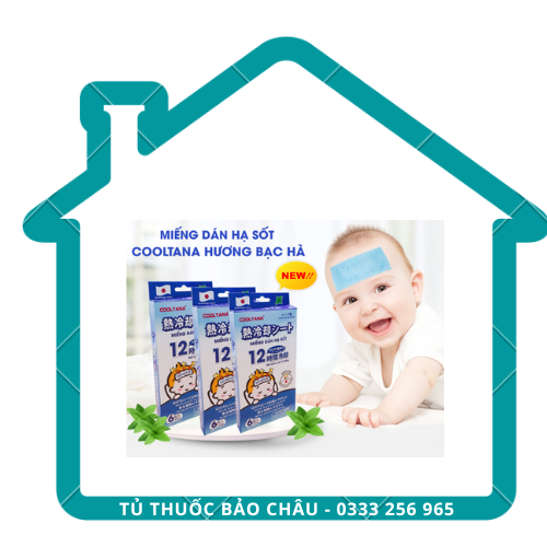 Miếng dán hạ sốt COOLTANA Hộp 6 miếng - Tanaphar