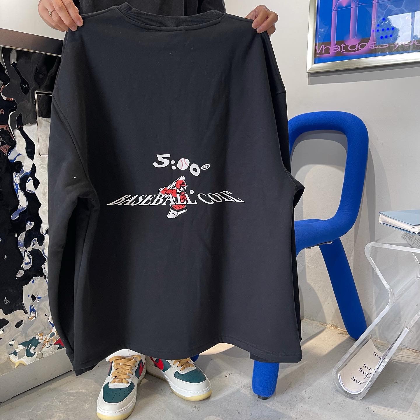 Áo Sweater 5AM ss4.2 hoạ tiết bóng chày