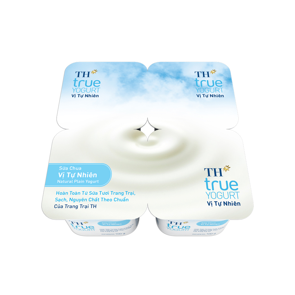 [Siêu thị WinMart] - TH MILK Sữa chua ăn không đường 100g