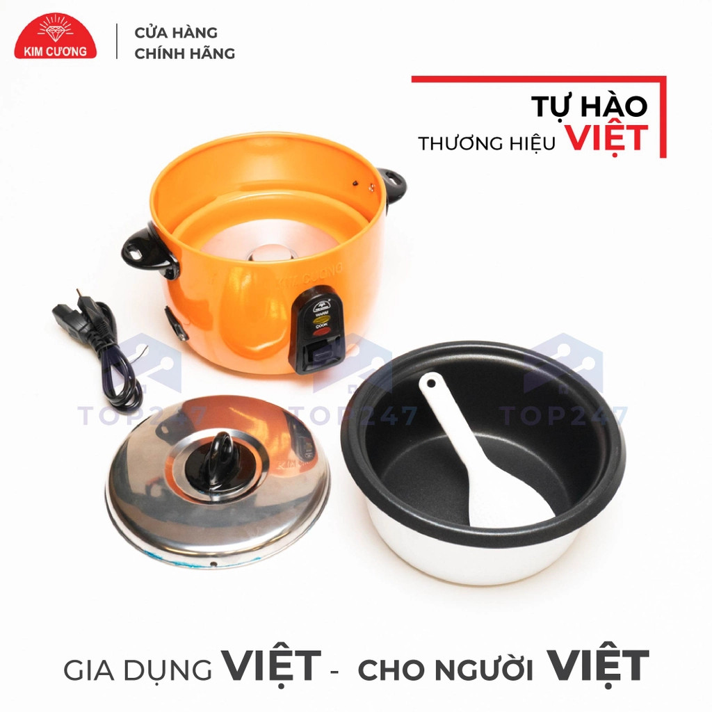 Nồi Cơm Điện Kim Cương - Nắp Rời 0.8 Lít (Bảo Hành 12 tháng)