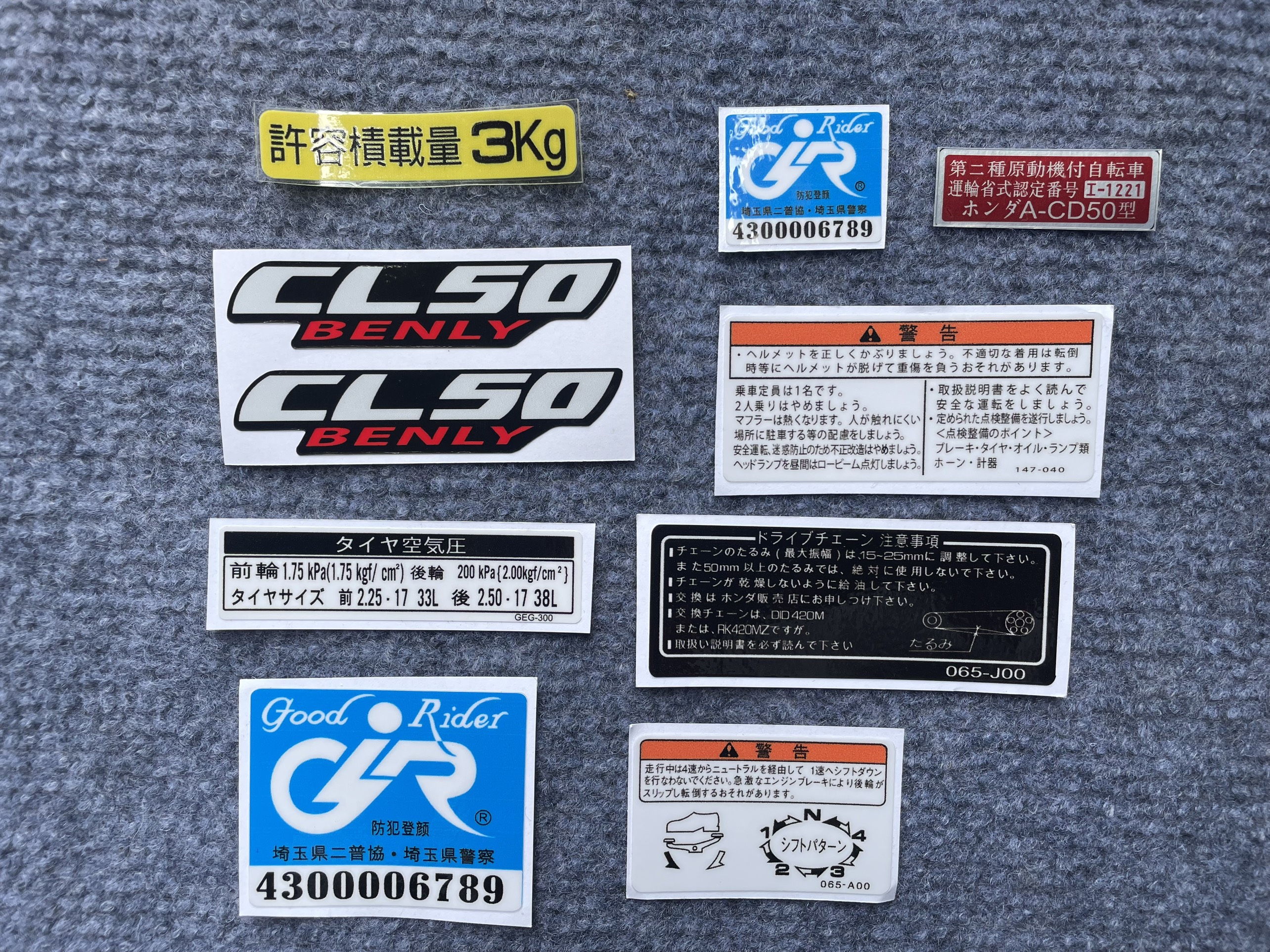 Tem dán full xe cho các dòng xe 67, 68, CD, CL, SS50....