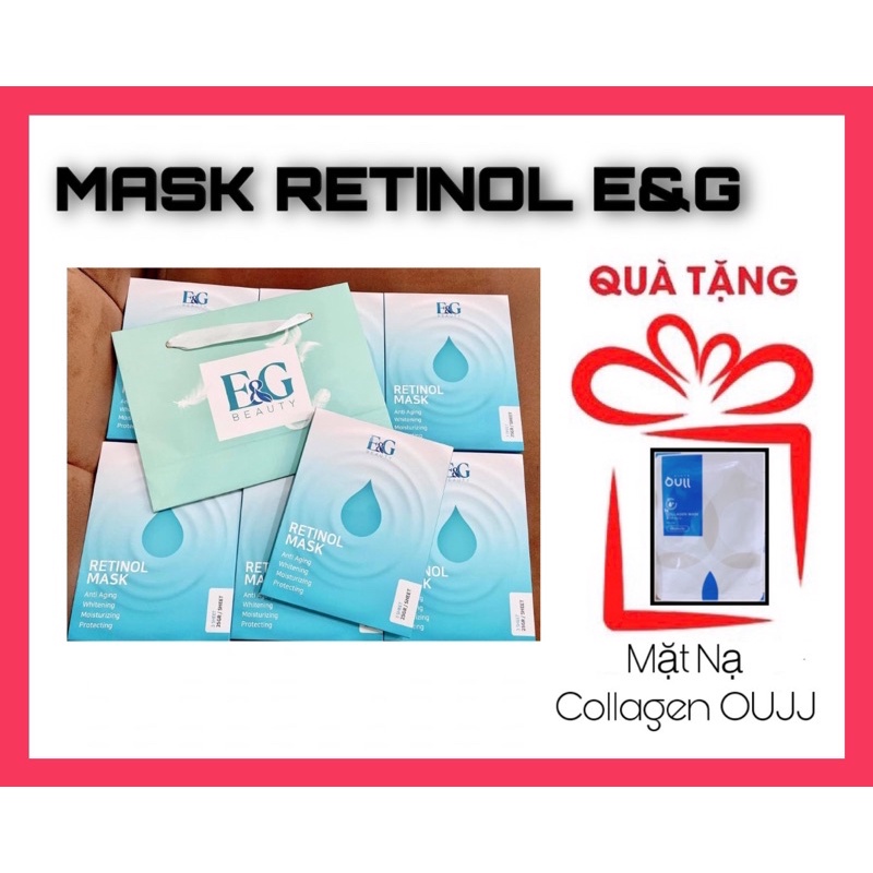 Mặt nạ retinol e&g hộp 3 miếng.