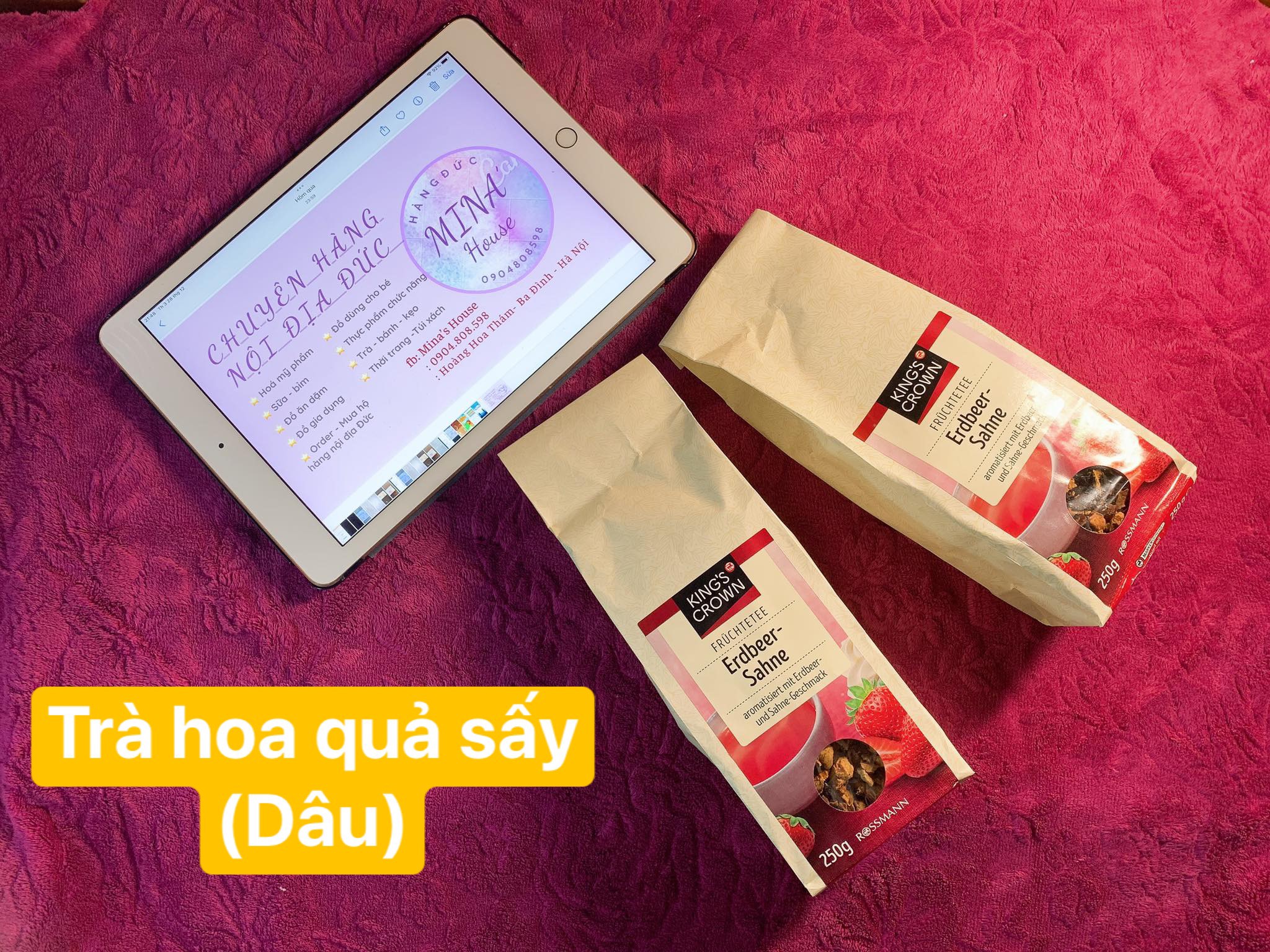 Trà hoa quả sấy King’s Crown 250g
