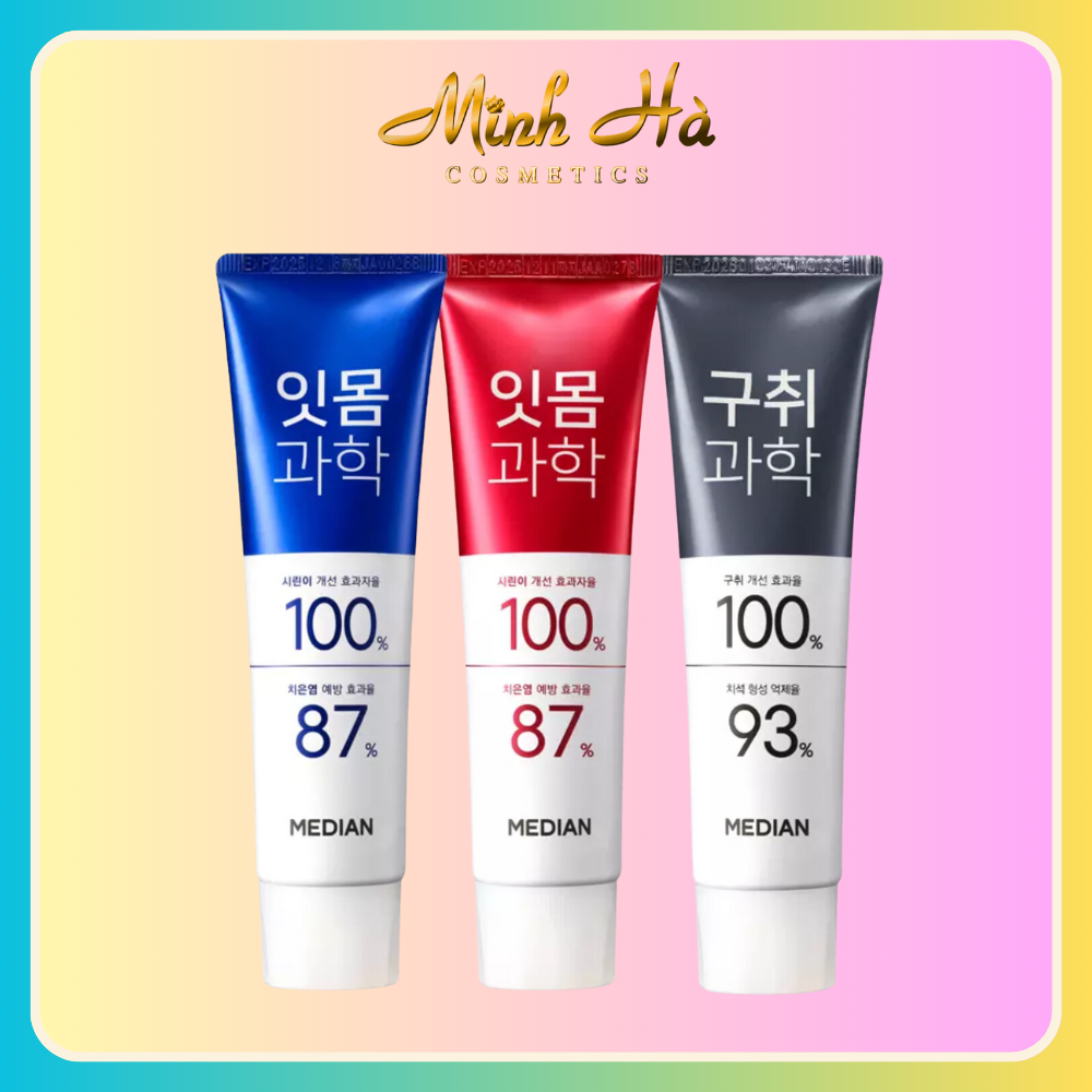Kem đánh răng Median Dental IQ 93% Hàn Quốc 120g làm sạch mảng bám ngăn ngừa sâu răng