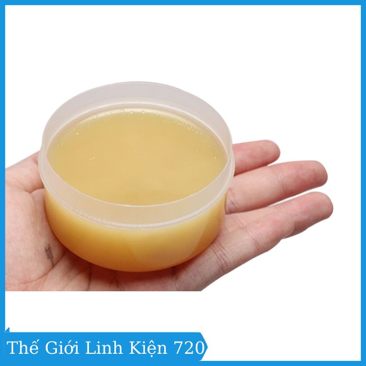Mỡ hàn thiếc hỗ trợ hàn mạch điện tử Soldering Paste, màu vàng vệ sinh, làm bóng mối hàn