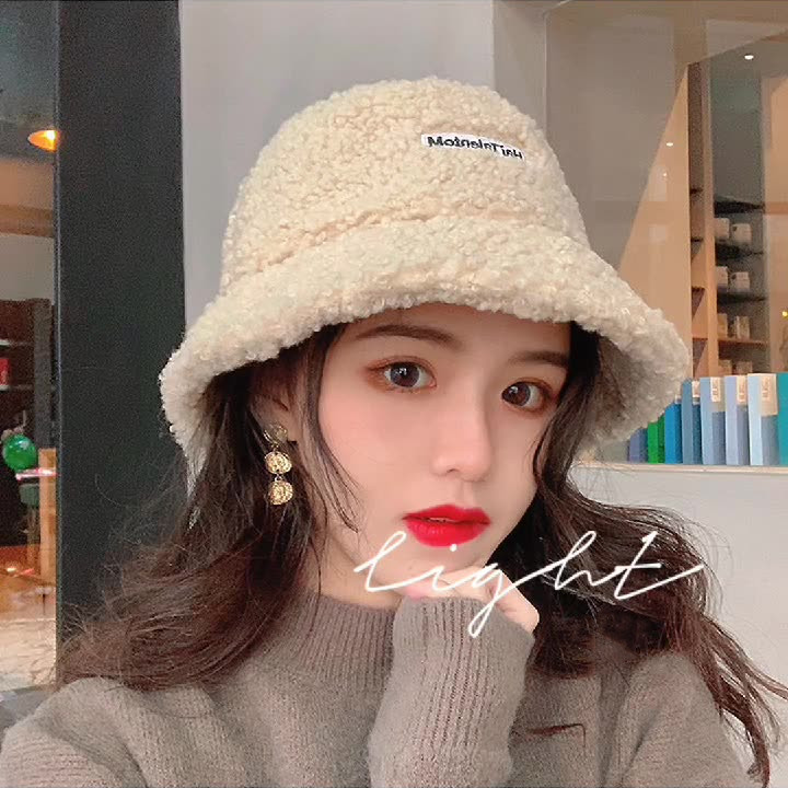 [HCM] Mũ lông cừu, mũ bucket lông cừu CANDY666