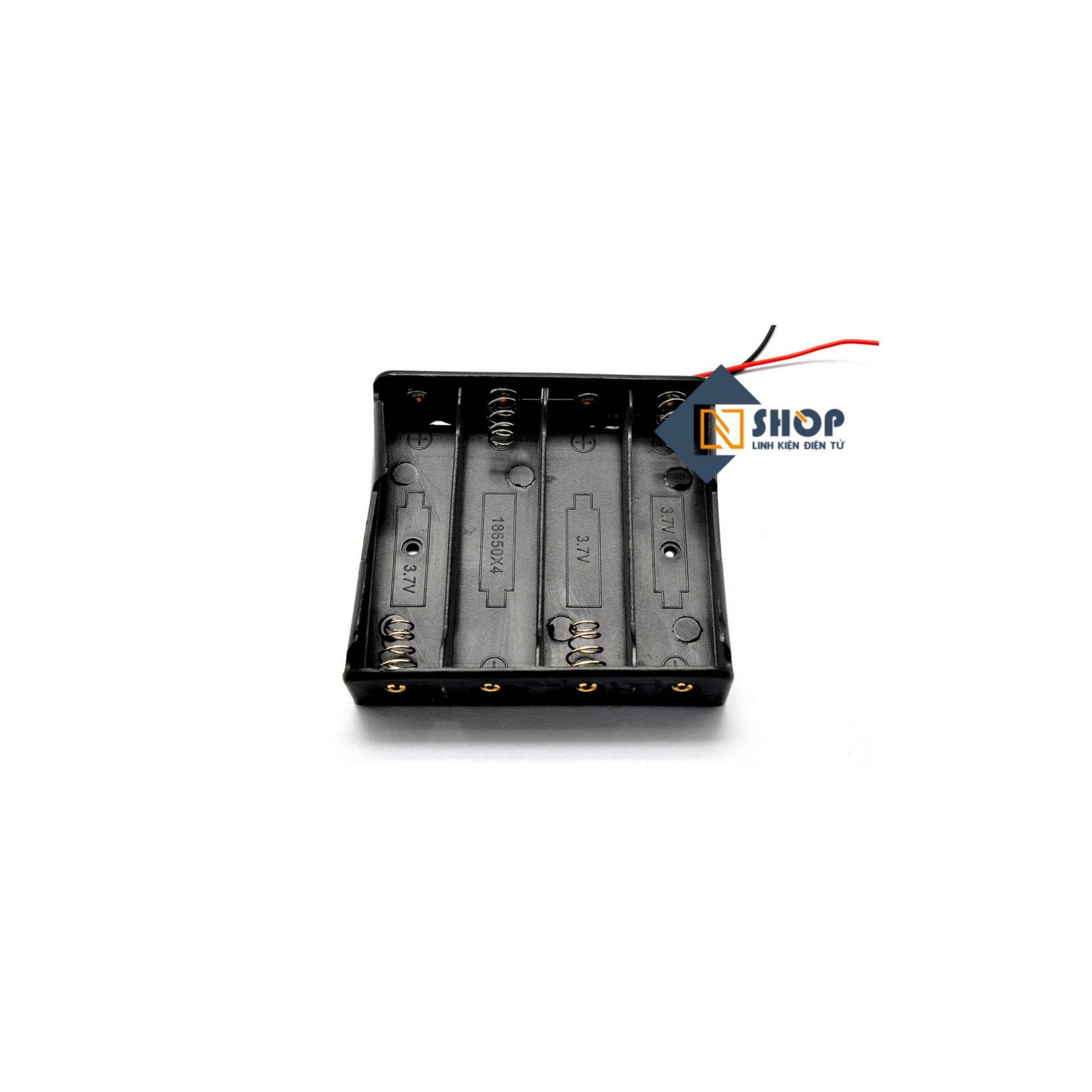 Hộp đế pin 18650 4 cell