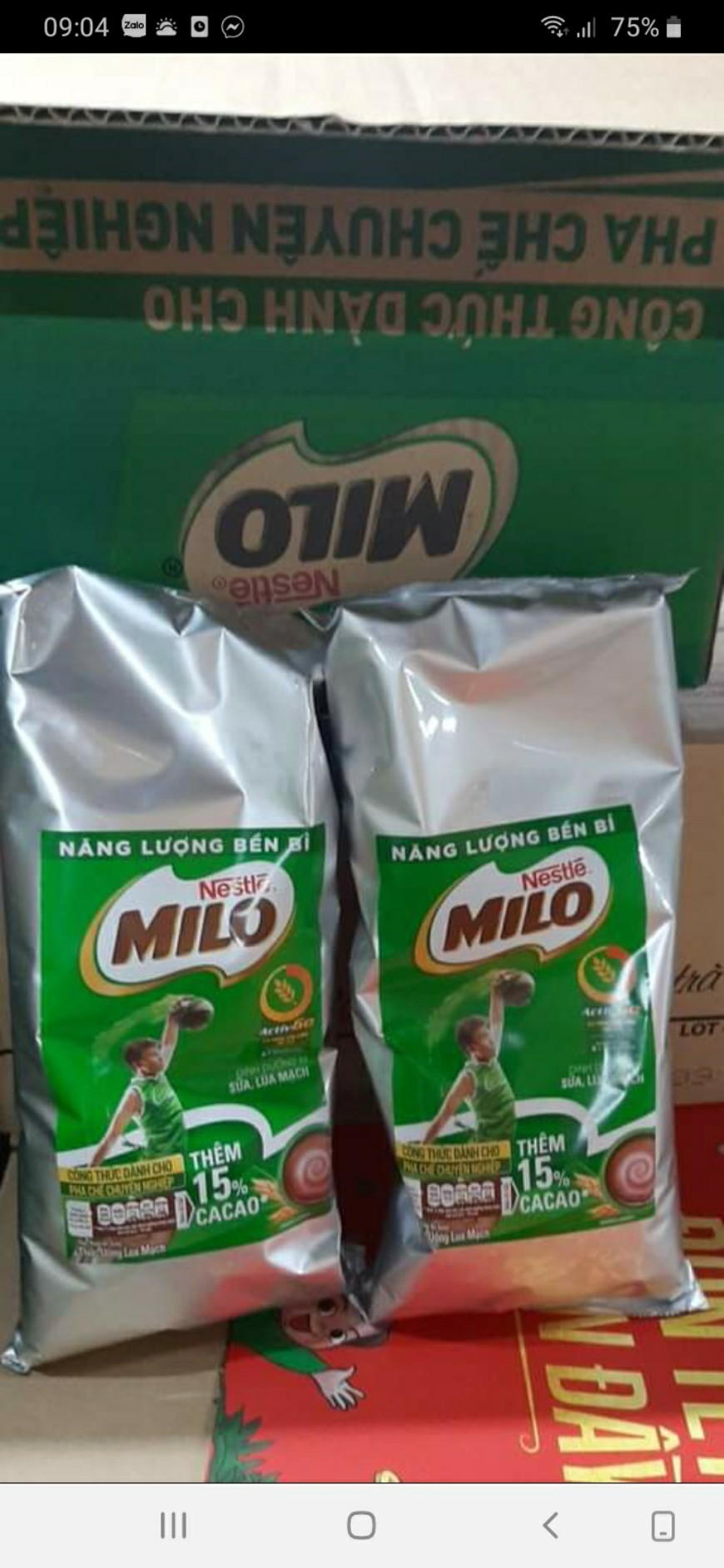 Bột Lúa Mạch Milo Cacao Nguyên Chất 1kg - Dành cho Pha Chế