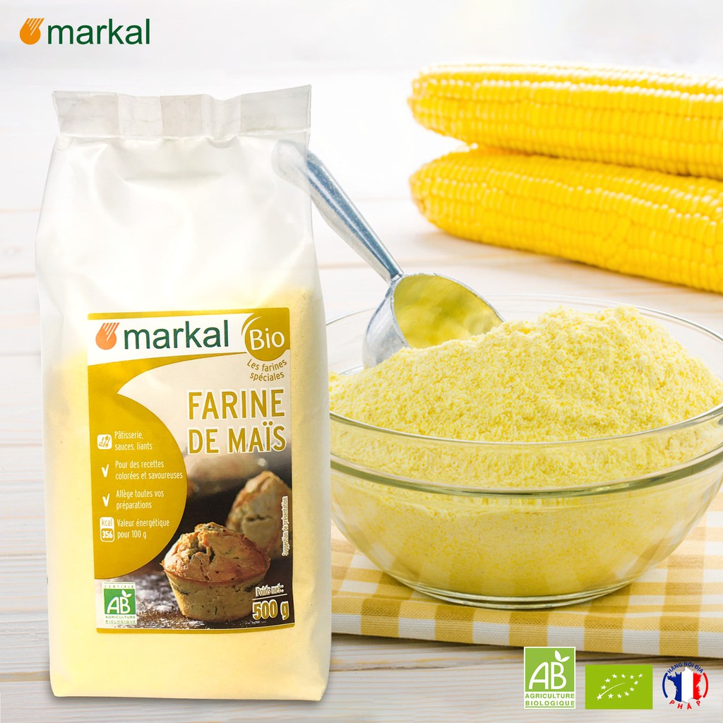 Bột Bắp Hữu Cơ Probios và Markal (Organic Corn Flour)