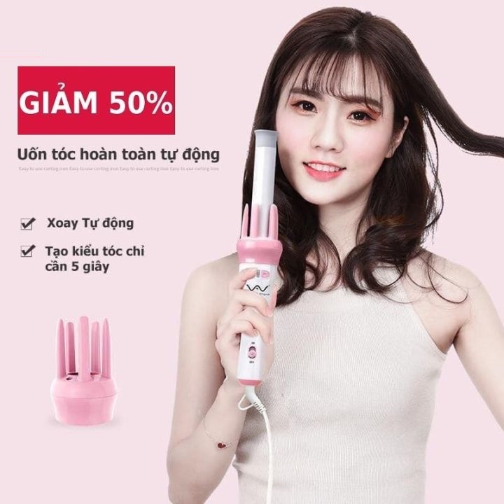 Máy uốn tóc cao cấp xoay tự động 360 Vivid & Vogue