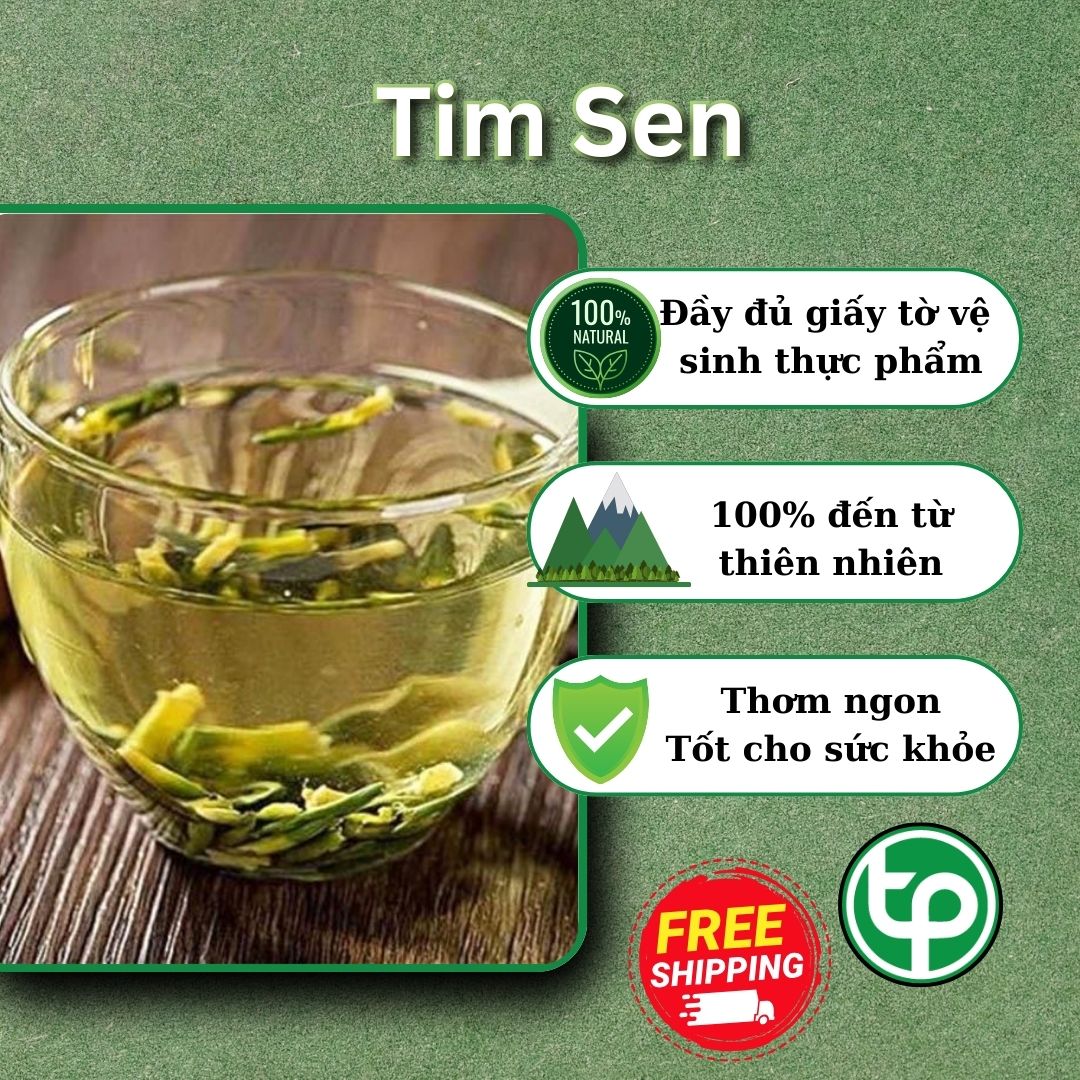 [Hàng mới về] Tim sen khô 200g cao cấp - Giúp bạn ngủ ngon hơn rất nhiều
