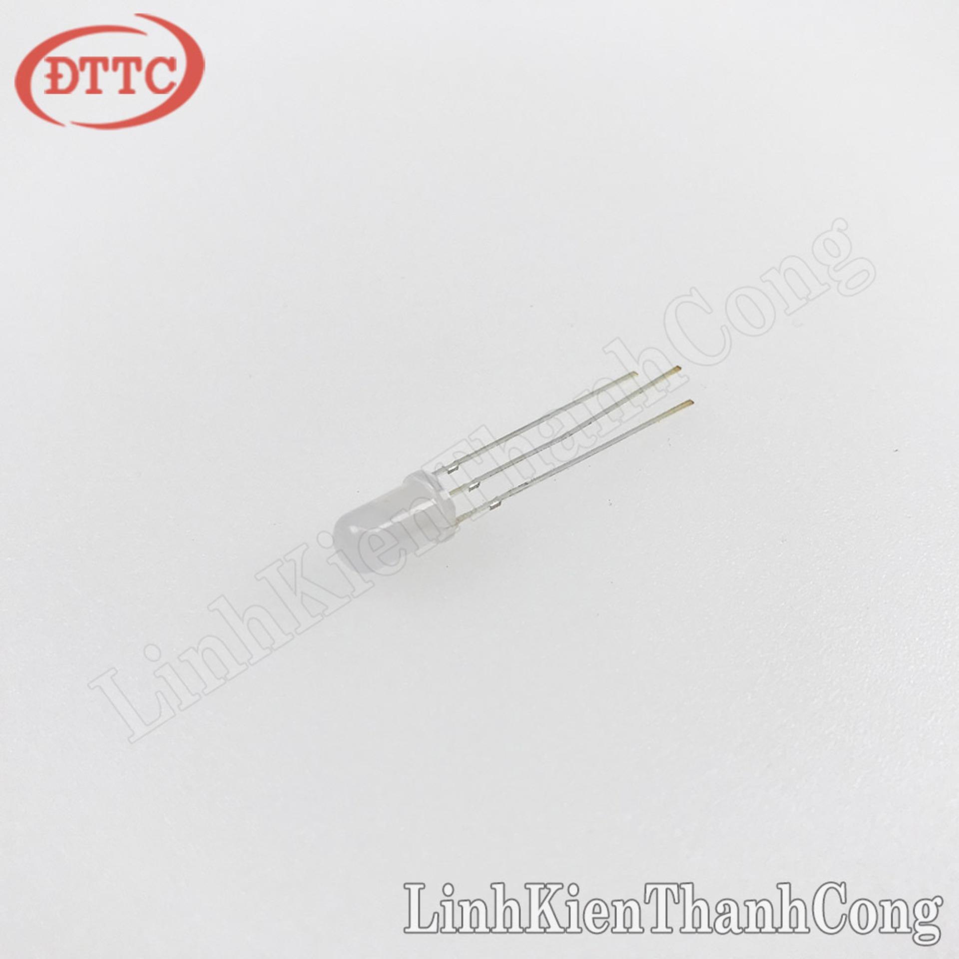 Bộ 2 Chiếc LED 5mm Đục - 2 Màu Xanh Lá/Đỏ (Katot Chung)