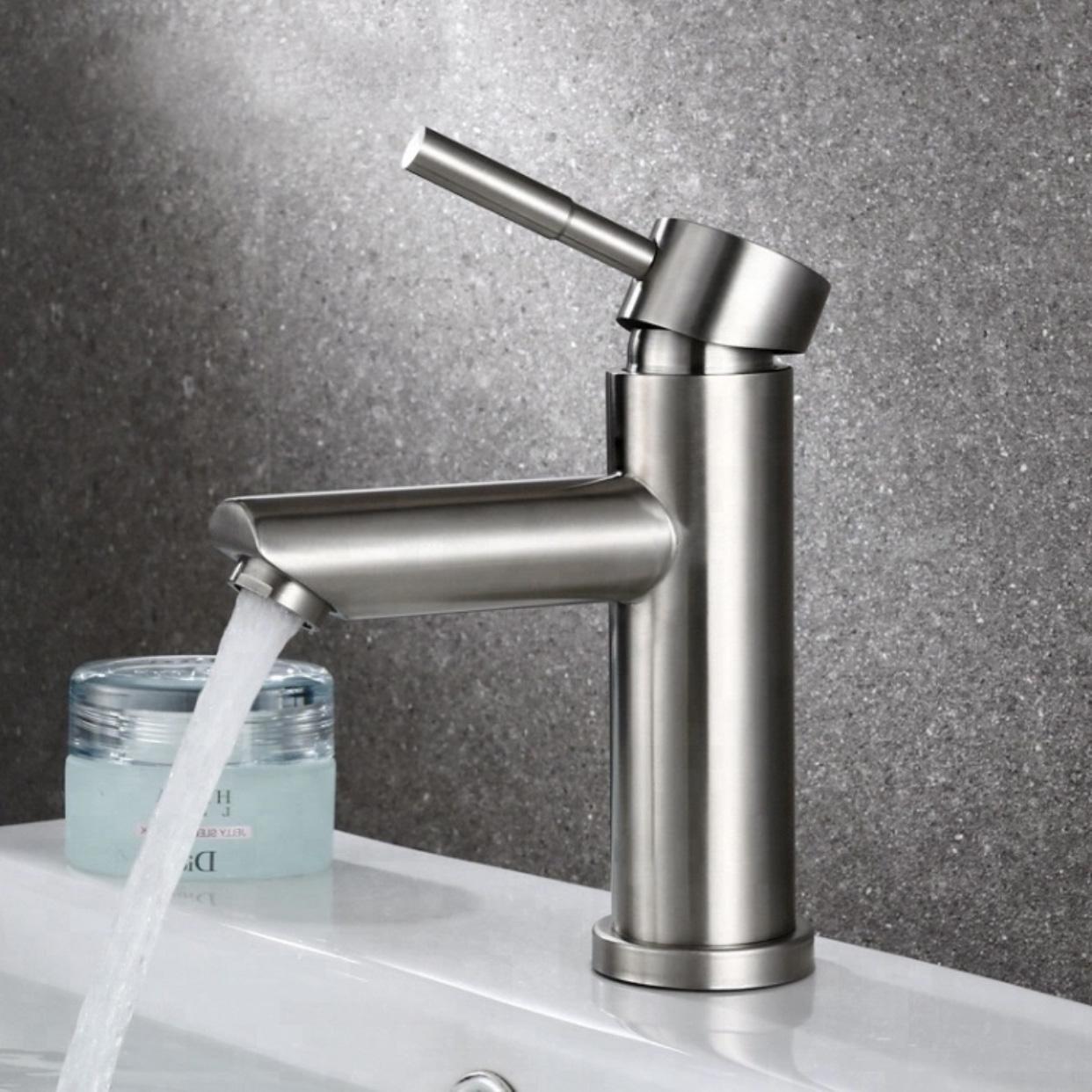 Bộ vòi chậu rửa mặt nóng lạnh cao cấp SUS 304, lavabo nóng lạnh ,vòi chậu rửa mặt