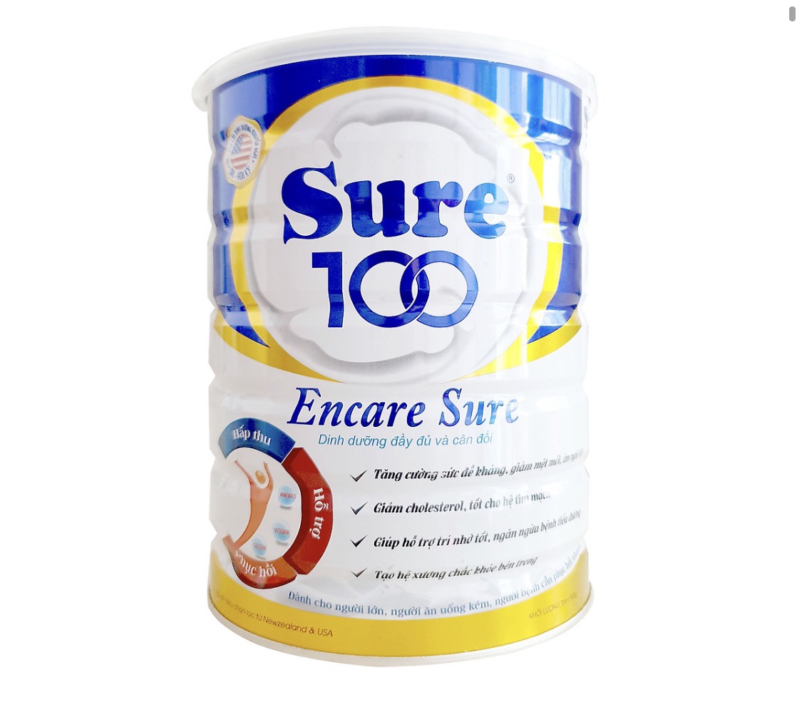 SỮA SURE 100 ENCARE SURE 900G
