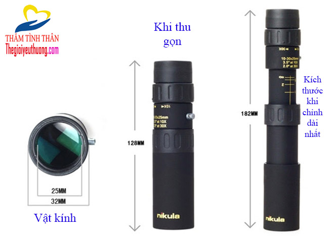 [HCM]Ống nhòm 1 mắt NIKULA 3025