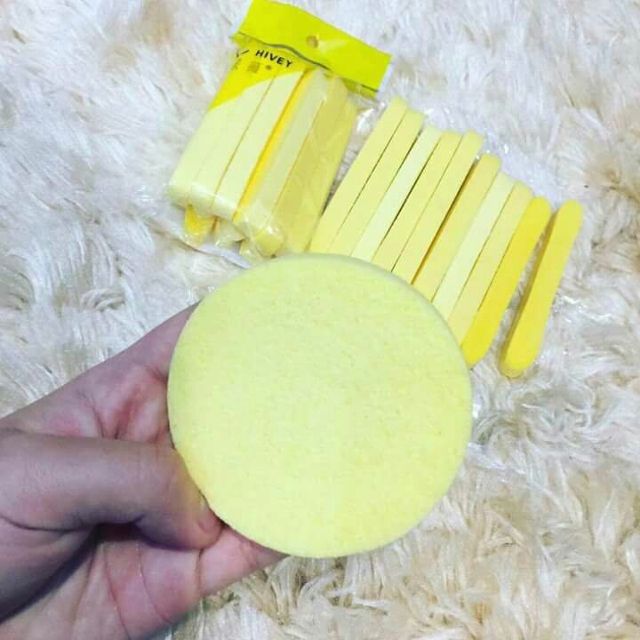 Set 12 Bông Rửa Mặt Bọt Biển Dạng Nén