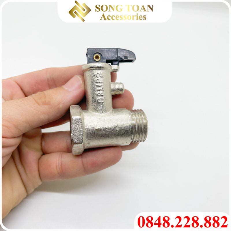 Van Bình Nóng Lạnh, Van Một Chiều Máy Nóng Lạnh Ariston, Panasonic đồng mạ ren 21