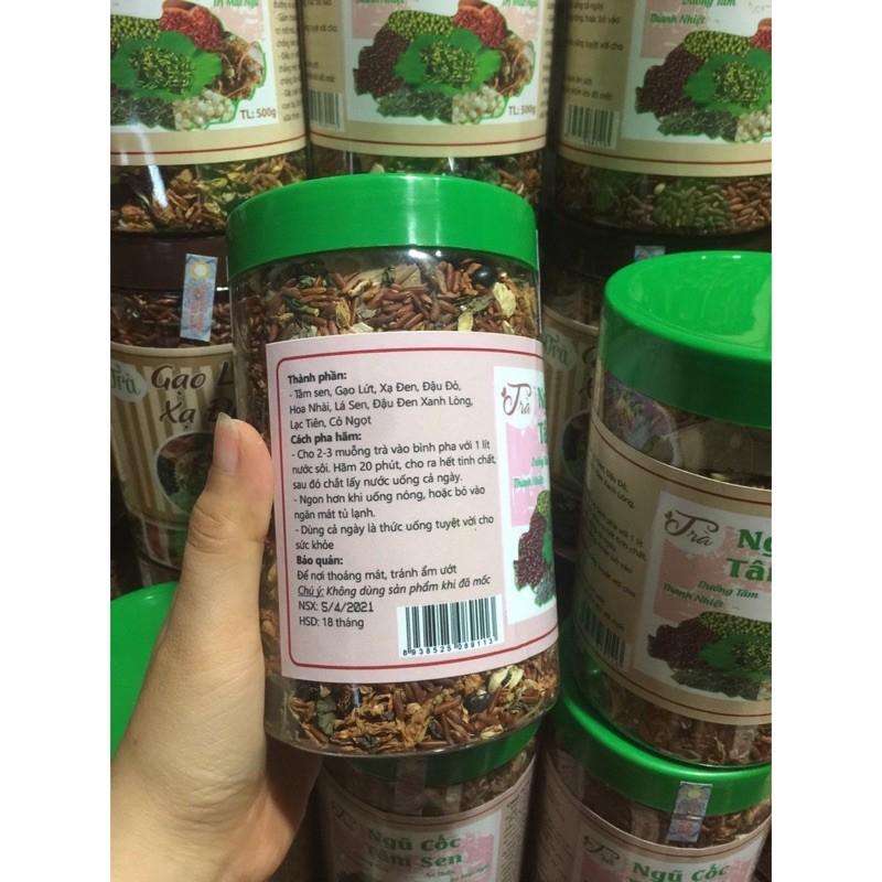 Trà tâm sen ngũ cốc hộp 500g