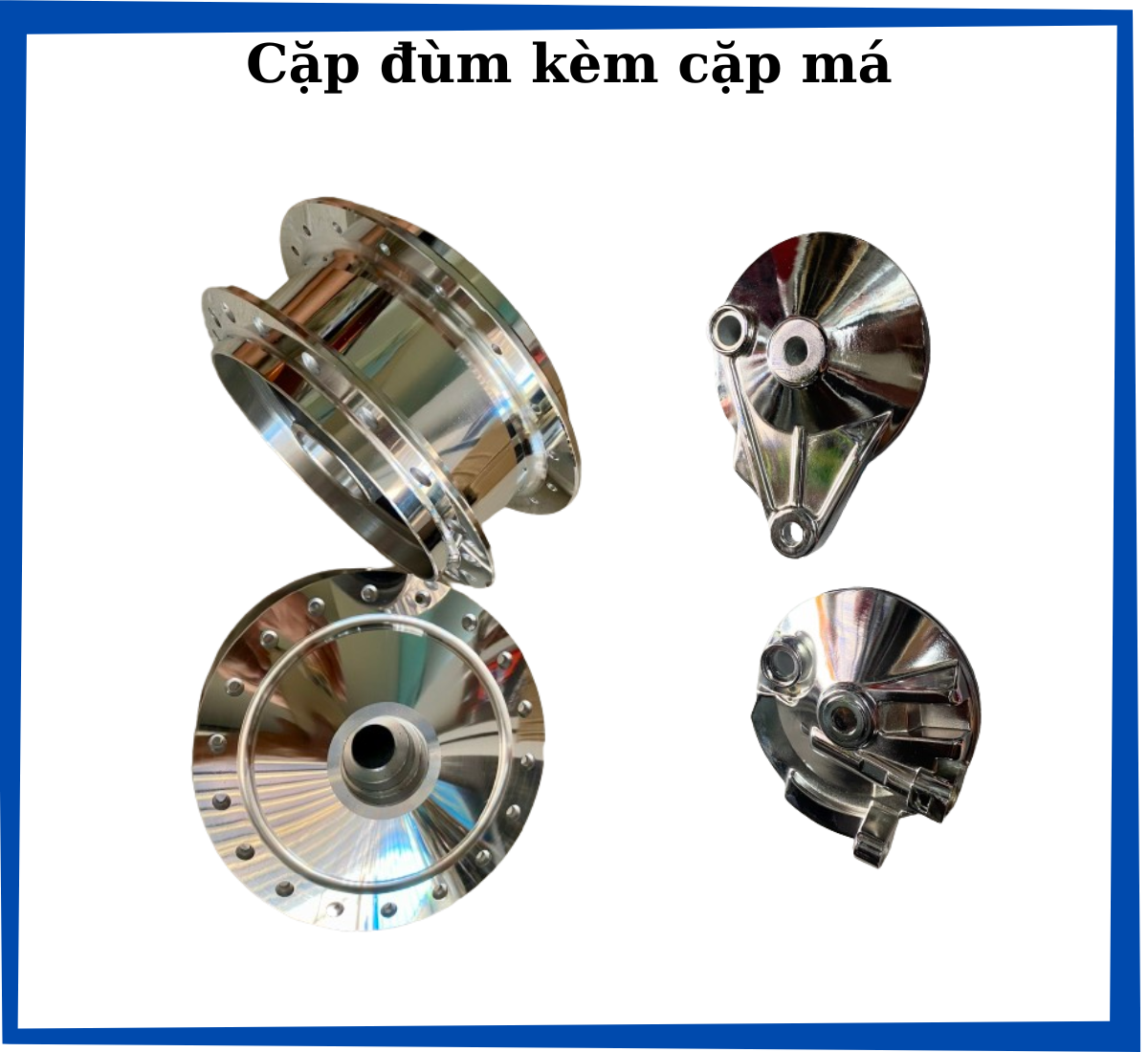 Bộ đùm niềng căm Crom Thái dành cho Wave, Dream