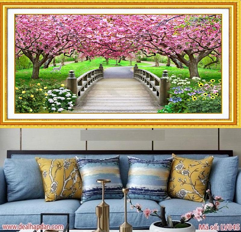 Tranh đính đá mẫu mới Cầu tình yêu-KT: 115x75. Đá đa sắc cực kỳ đẹp sản xuất theo công nghệ Nhật Bản.- Keo tốt, độ bám dính chắc chắn độ bên trên 20 năm, đầy đủ dụng cụ kèm theo.