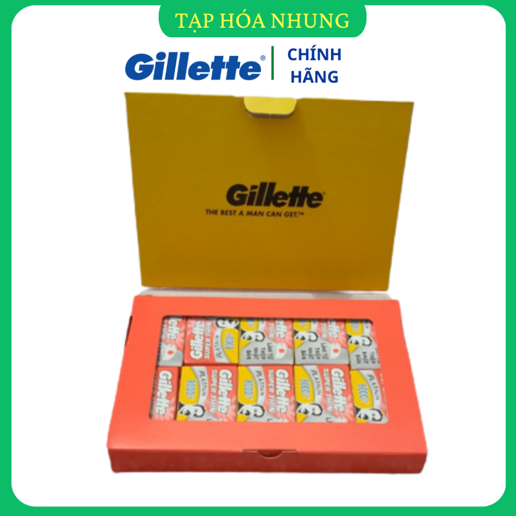 Lưỡi lam Gillette hộp 100 lưỡi hàng Cty