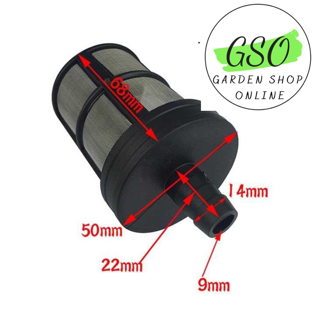 01 Lọc rác máy rửa xe áp lực cao ( lọc nhựa đen )