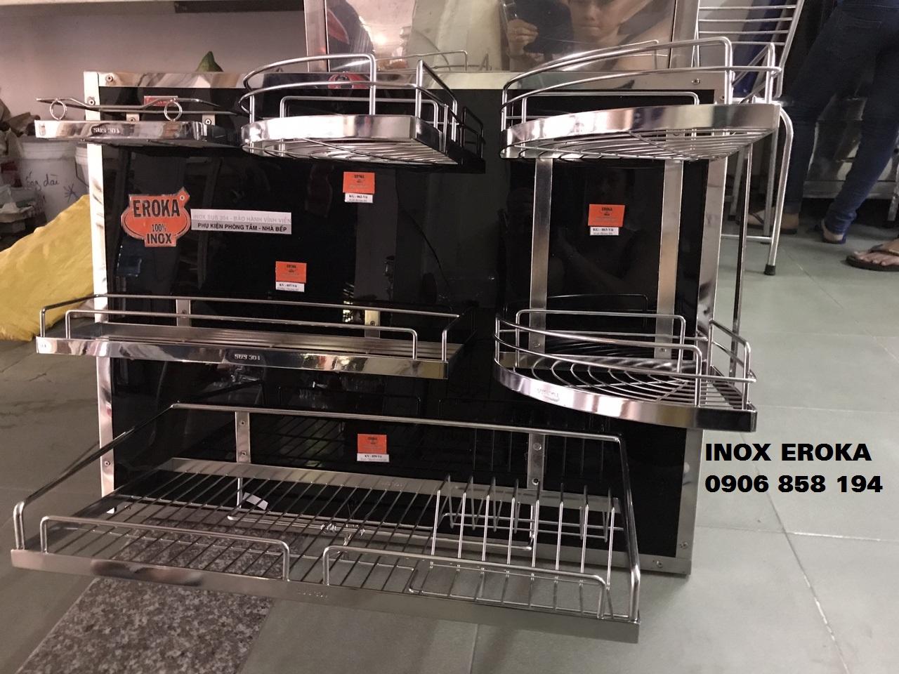 [HCM]MÓC ÁO INOX EROKA - MÓC TREO ĐỒ - MÓC 3 ĐÔI - MO-048