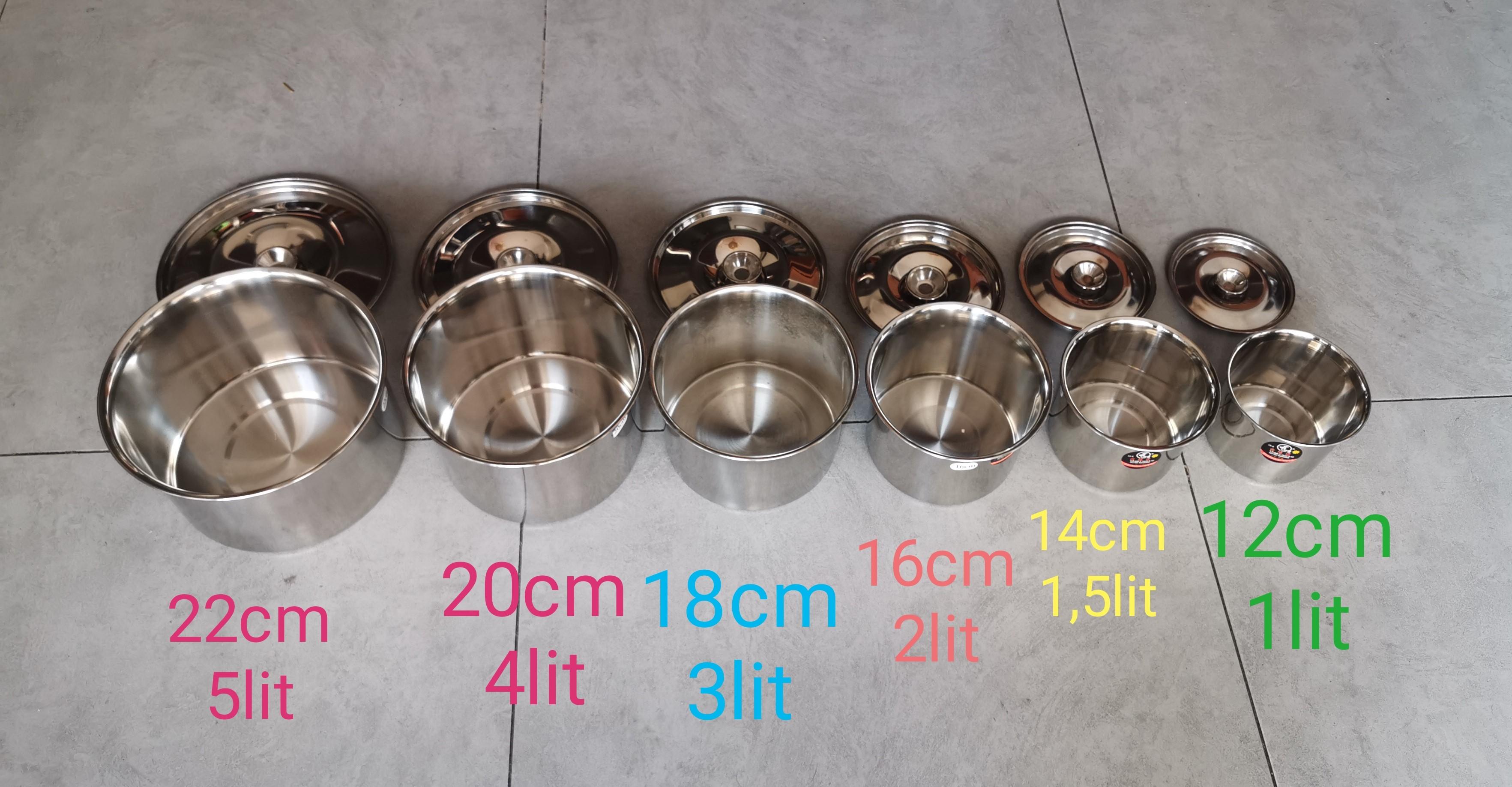 thố tròn inox 18cm đựng gia vị,thực phẩm.