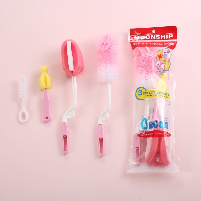 Bộ cọ bình sữa, núm ti 4 chi tiết