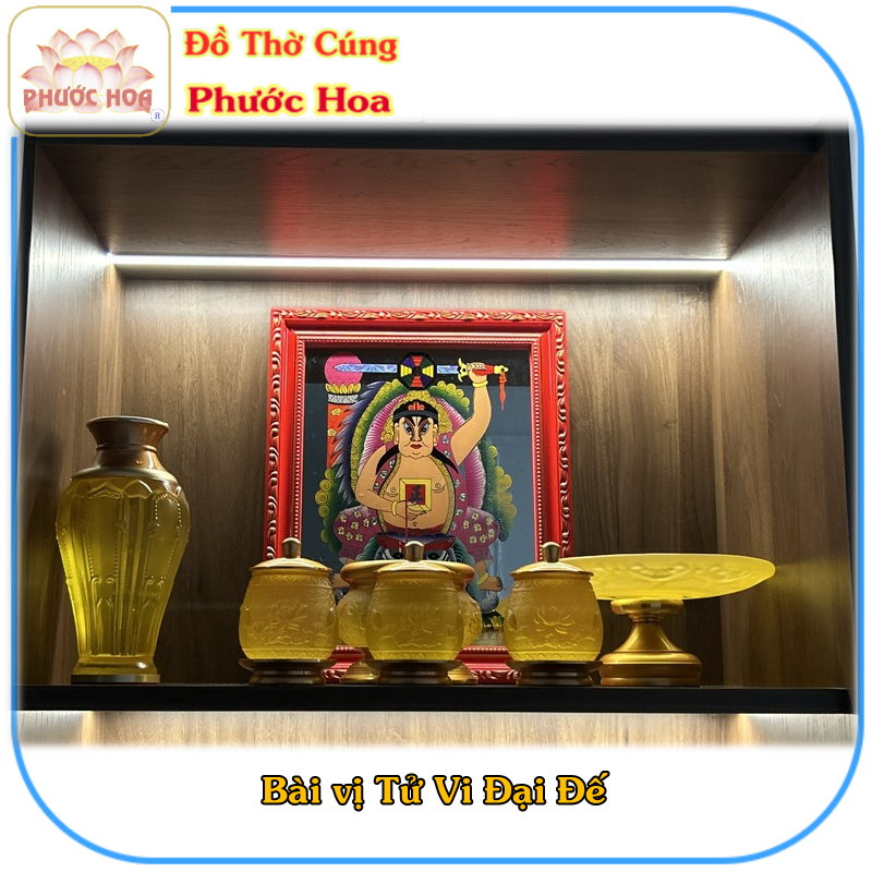 Hình thờ Ông Tử Vi - Tử Vi Đại Đế - Đồ thờ cúng Phước Hoa