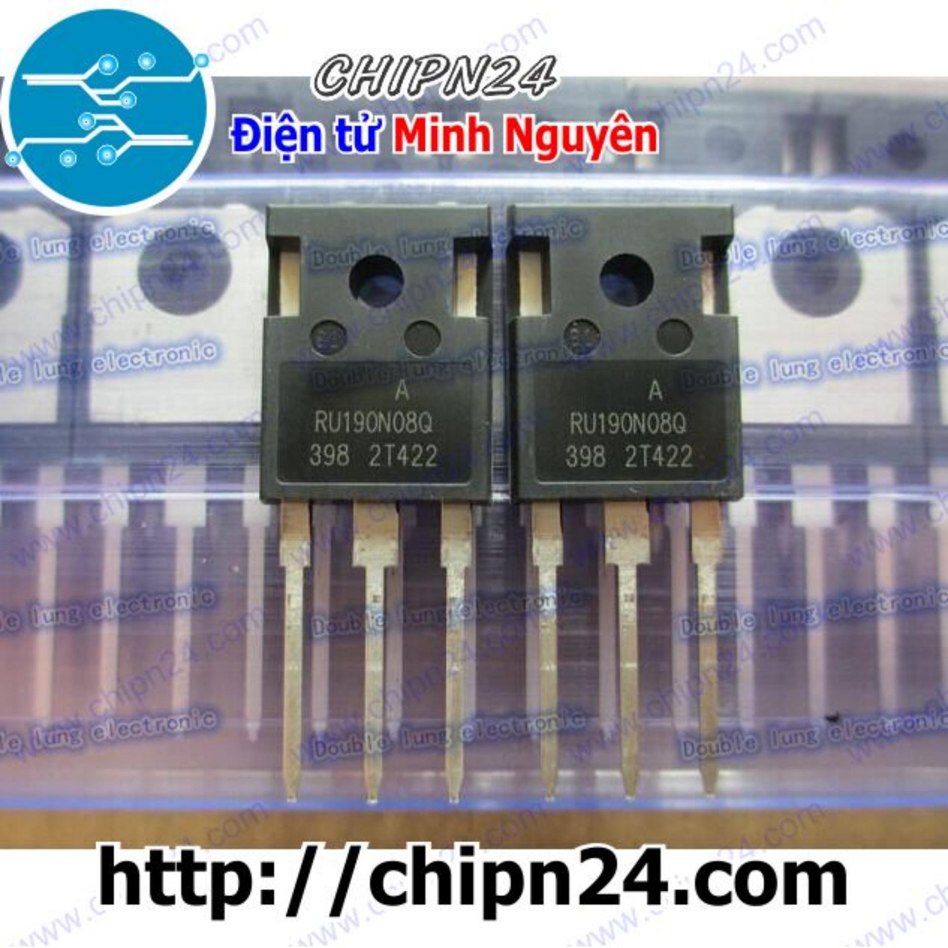 [1 con] (KT1) Mosfet 190N08 TO-247 190A 80V Kênh N (RU190N08 RU190N08Q)