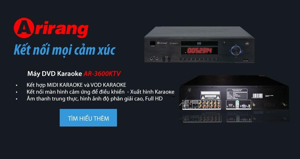 Đầu karaoke arirang ar-3600 ktv + 2 sách list nhạc