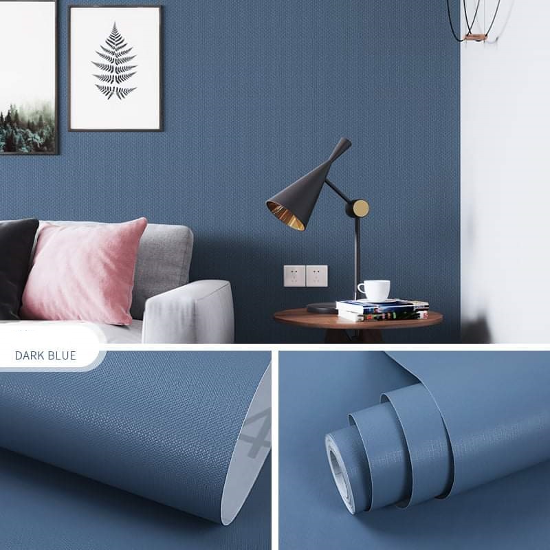 Cuộn 10m giấy dán tường Pastel vân nhám có keo sẵn.