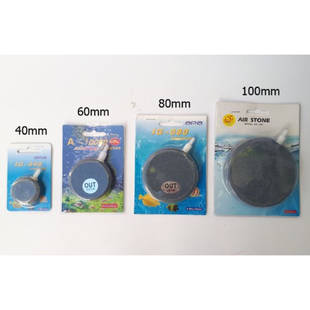 Đĩa sủi oxy air stone 4cm 6cm 8cm 10cm 12cm - sủi đĩa cho hồ cá