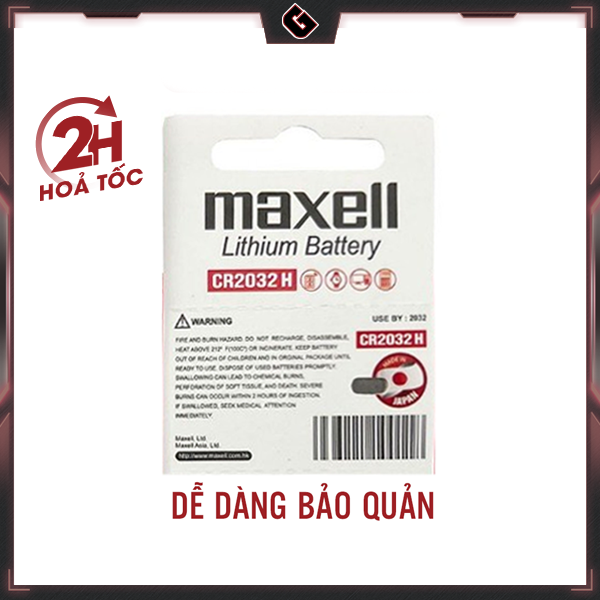 Pin CMOS Maxell CR2032 - 2032 Lithium 3v