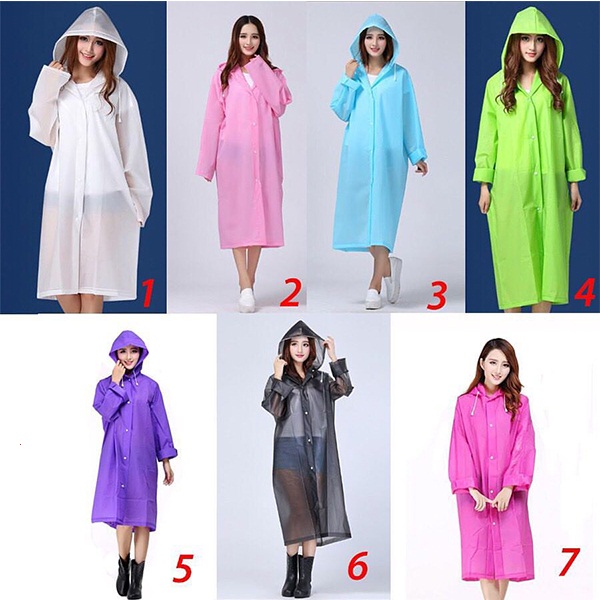 Áo Mưa Nữ Thời Trang Eva Nhiều Màu