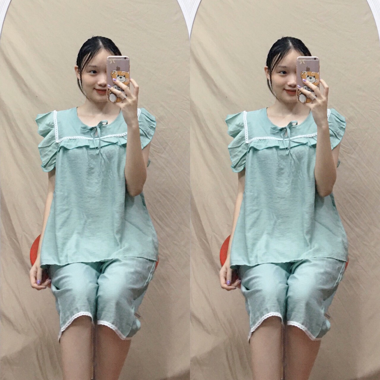 Đồ bộ bầu mặc nhà mùa hè