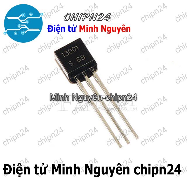 [3 con] (KT1) Transistor 13001 TO-92 NPN 200mA 400V (MJE13001 13001) - HH001265
