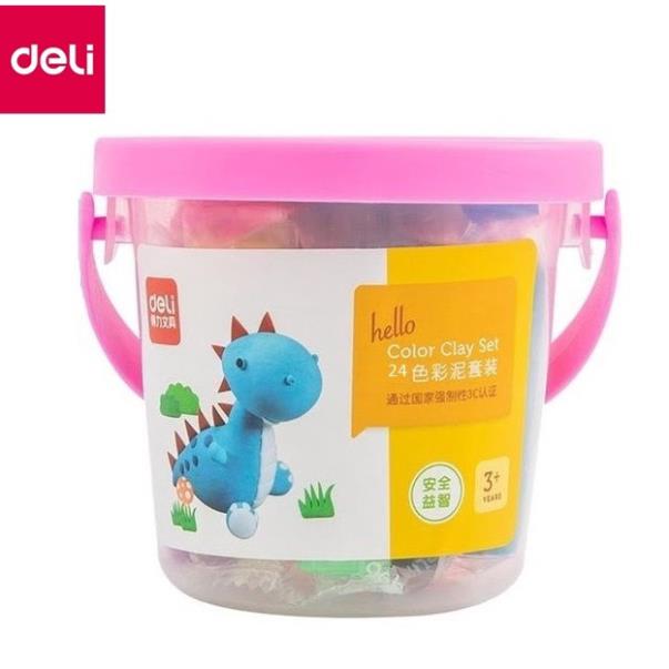 Đất nặn 24 màu + 7 khuân - deli 7031