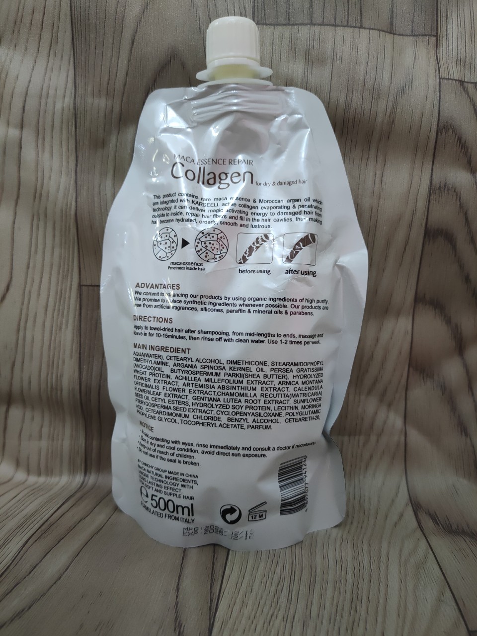 Hấp tóc karsell 500ml túi