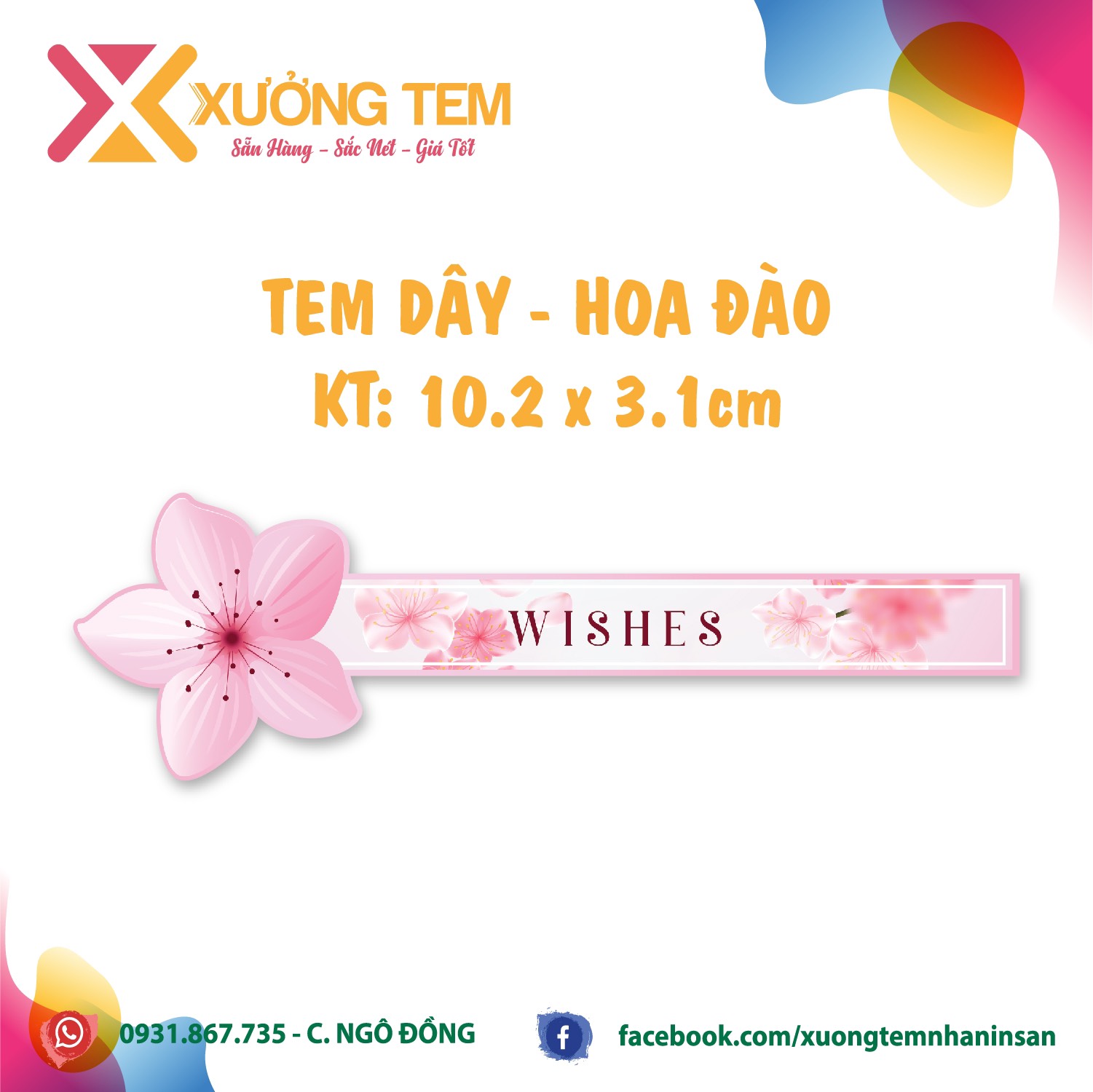 100 Tem niêm phong, nhãn dán "Thank you"