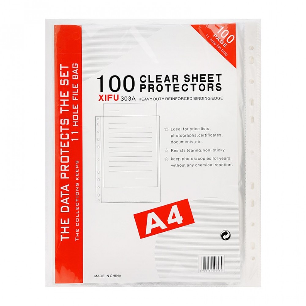 [HCM]Bìa lỗ A4. Có 2 loại dày và mỏng. 1 Lốc 100 cái. Vi Tính Quốc Duy