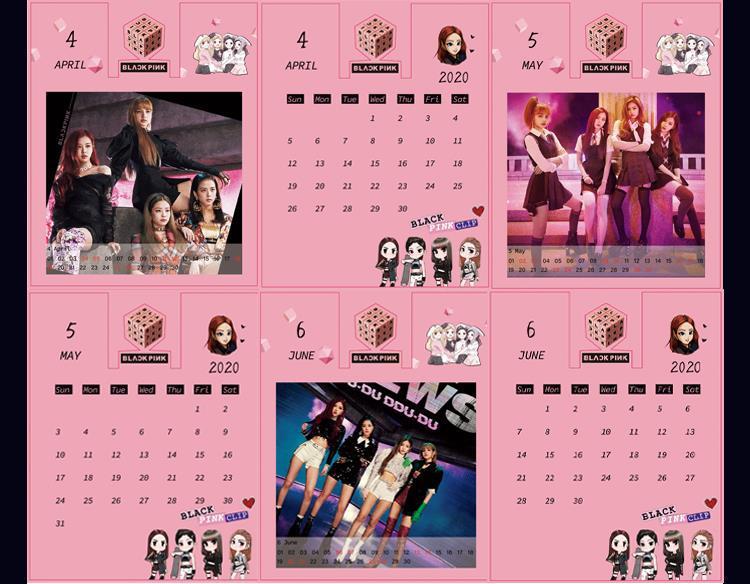 Lịch để bàn Blackpink 2020