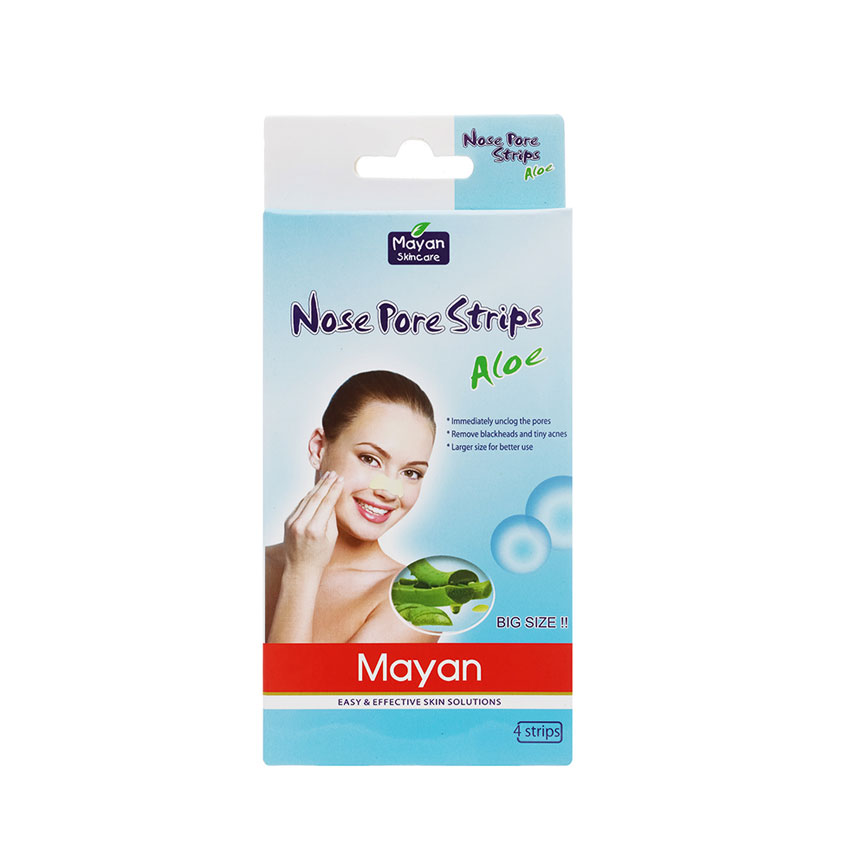 [HCM]Hộp 4 Miếng dán lột mụn mũi ( mụn cám) MAYAN lô hội