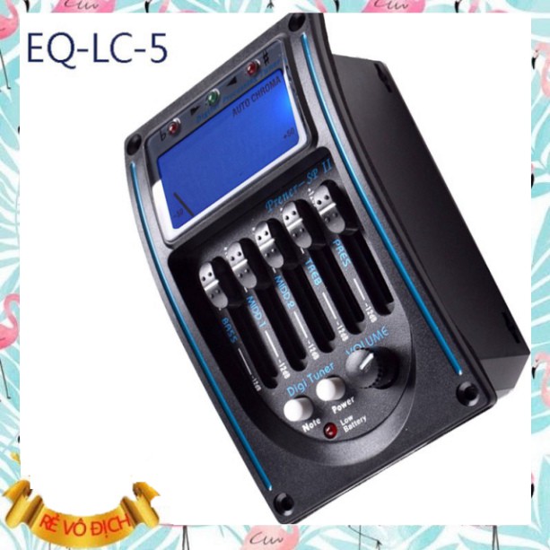 Pickup EQ Guitar LC5 kết hợp máy lên dây