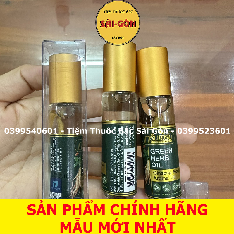 Dầu Nhân Sâm thái Lan Green Herb Oil 8cc